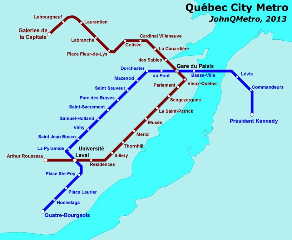 Quebec City tren kat jeyografik