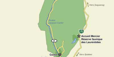 Kat jeyografik nan jacques cartier national park trail