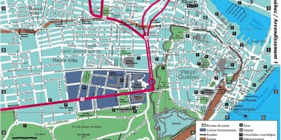 Kat jeyografik nan lari yo fin vye granmoun Quebec City