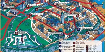 Quebec atraksyon kat jeyografik