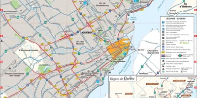 Kat jeyografik nan zòn nan Quebec City